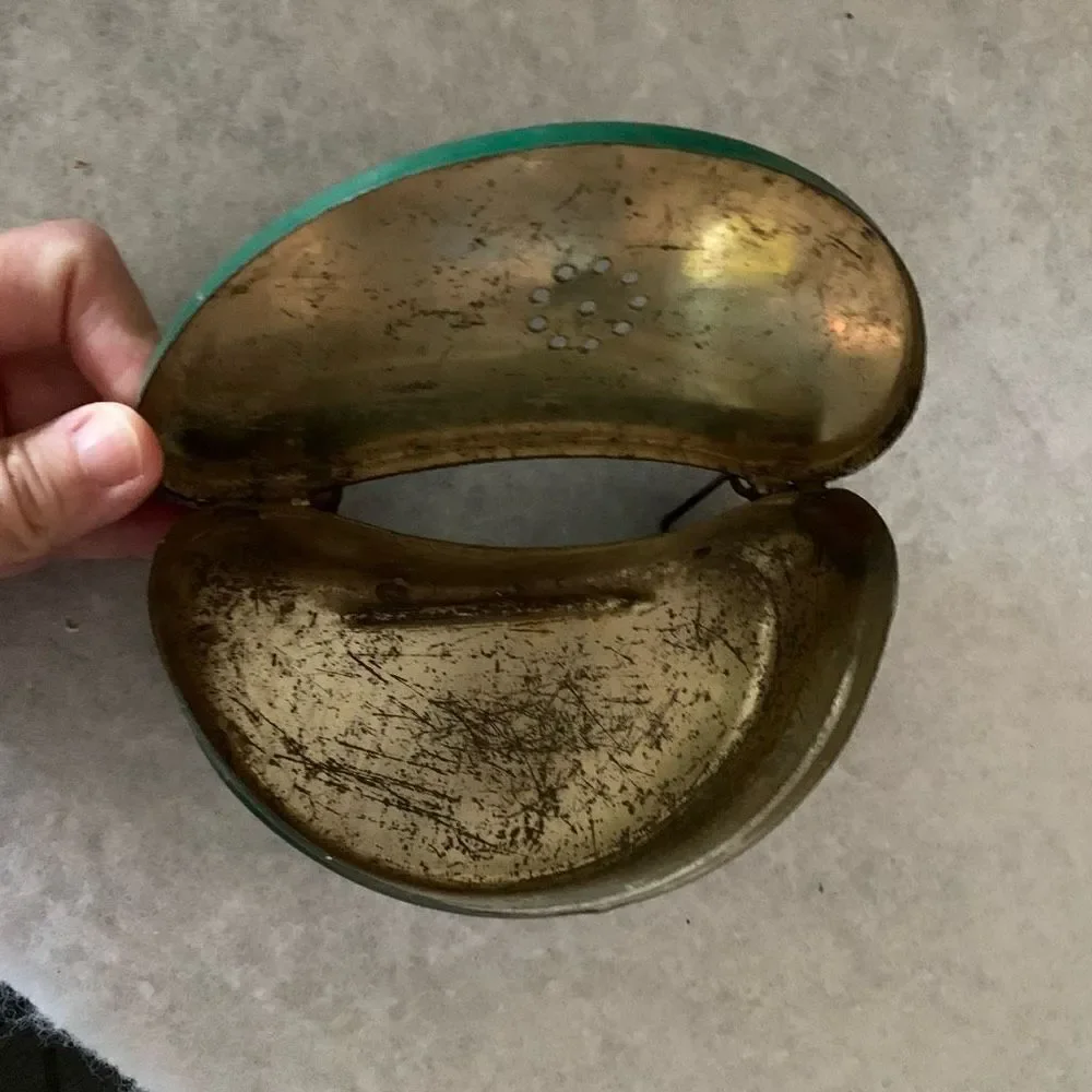 Vintage Horrocks Ibbotson Green Metal Bait Box
